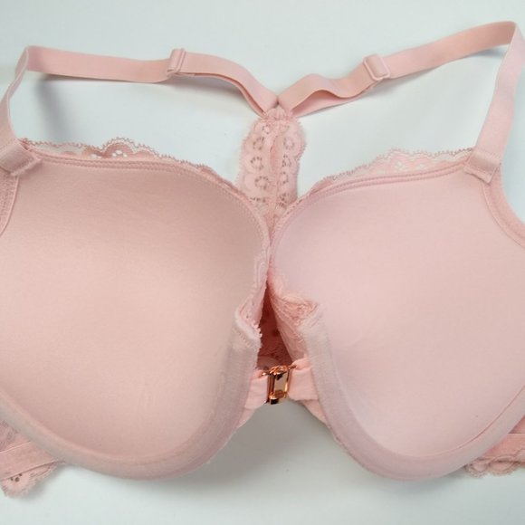 Auden Pink Lace Plunge PushUp Underwire Bra Target - Picture 11 of 16